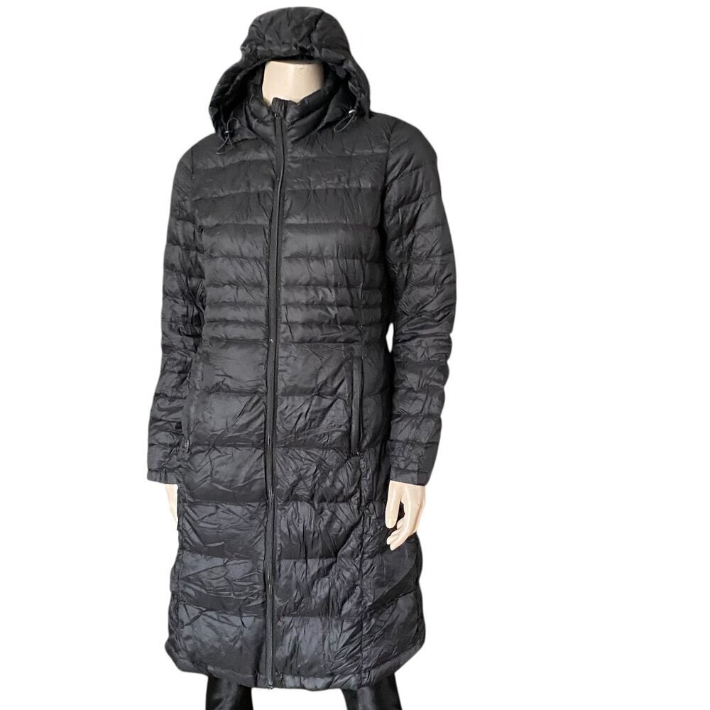 Sears Down Lightweight Packable Puffer Coat Black Sz M